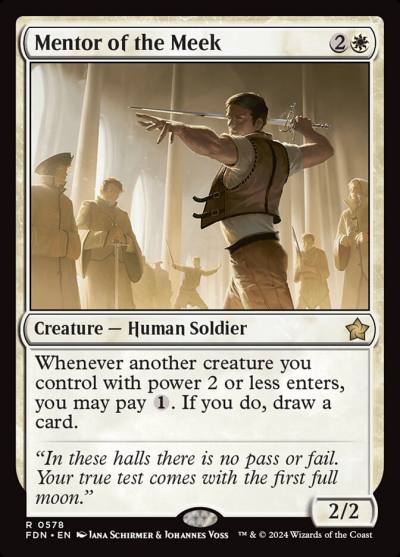 Mentor of the Meek FDN-578 Foundations Magic card
