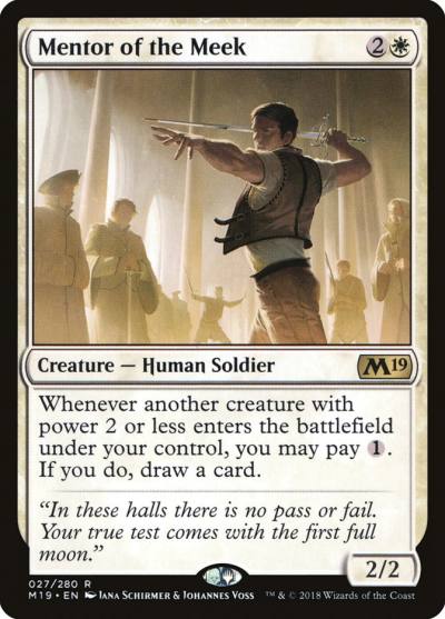 Mentor of the Meek M19-27 Core Set 2019 Magic card