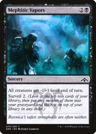 Mephitic Vapors GRN-76 Guilds of Ravnica Magic card