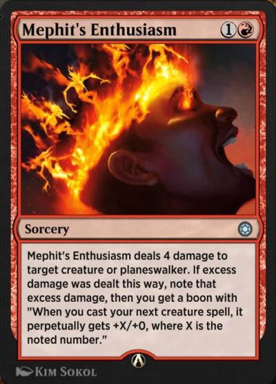 Mephit's Enthusiasm HBG-60 Alchemy Horizons: Baldur's Gate Magic card