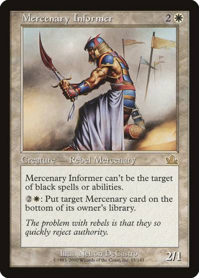 Mercenary Informer PCY-15 Prophecy Magic card