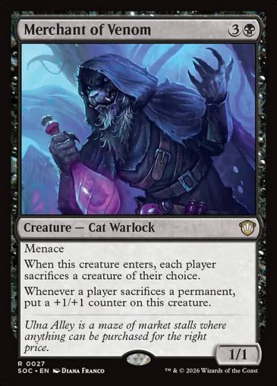Merchant of Venom SOC-27 Secrets of Strixhaven Commander Magic card