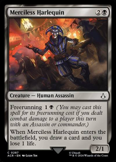 Merciless Harlequin 287 Assassin's Creed Magic card
