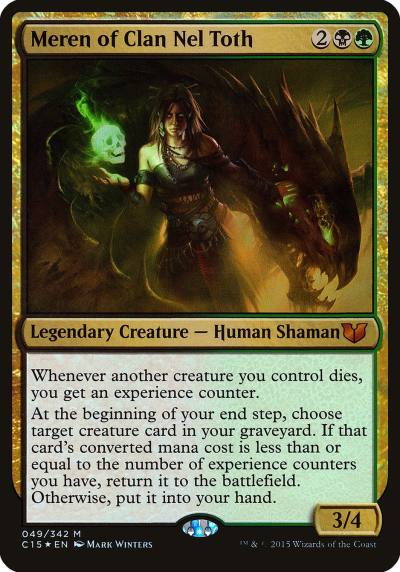 Meren of Clan Nel Toth OC15-49 Commander 2015 Oversized Magic card