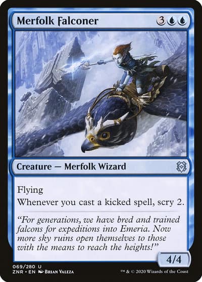 Merfolk Falconer 69 Zendikar Rising Magic card