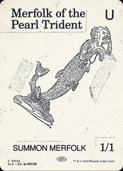 Merfolk of the Pearl Trident SLZ-24 The Zeta Set Magic card