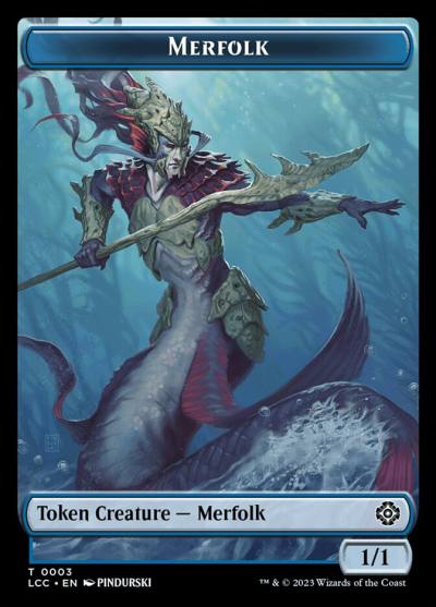 Merfolk TLCC-3 The Lost Caverns of Ixalan Commander Tokens Magic card