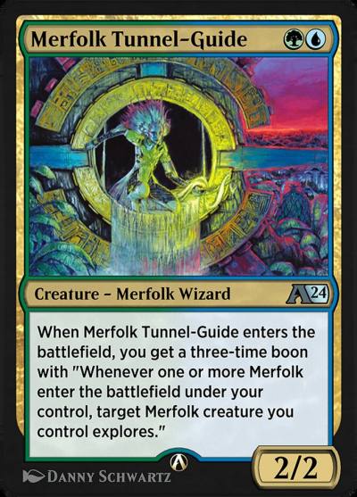 Merfolk Tunnel-Guide YLCI-25 Alchemy: Ixalan Magic card
