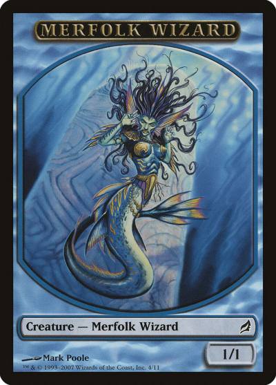 Merfolk Wizard TLRW-4 Lorwyn Tokens Magic card