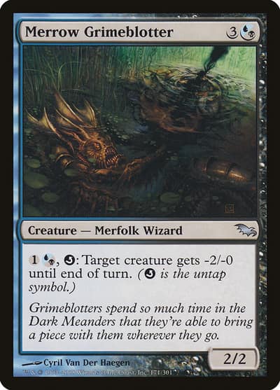 Merrow Grimeblotter 171 Shadowmoor Magic card