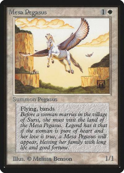 Mesa Pegasus LEB-29 Limited Edition Beta Magic card