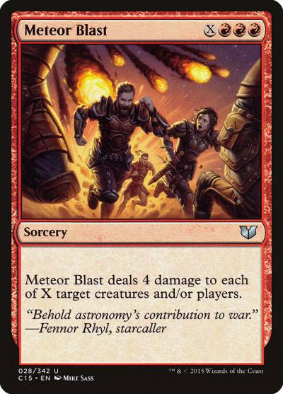 Meteor Blast C15-28 Commander 2015 Magic card