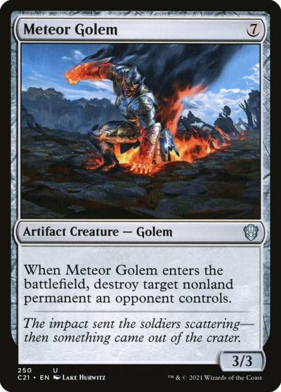 Meteor Golem C21-250 Commander 2021 Magic card