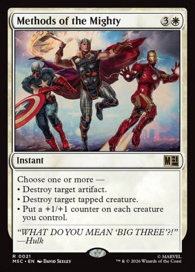 Methods of the Mighty MSC-21 Marvel Super Heroes Commander Magic card