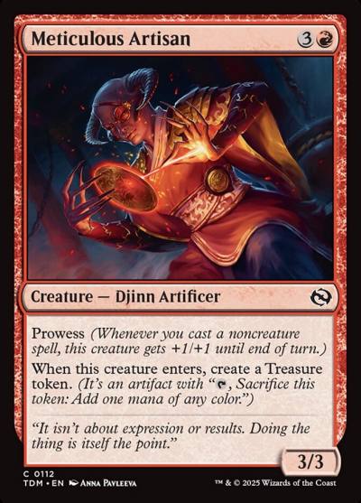 Meticulous Artisan TDM-112 Tarkir: Dragonstorm Magic card