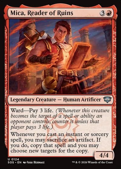 Mica, Reader of Ruins 124 Secrets of Strixhaven Magic card