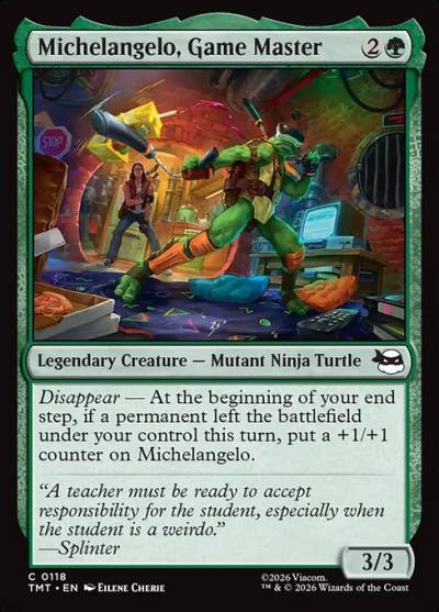 Michelangelo, Game Master TMT-118 Teenage Mutant Ninja Turtles Magic card