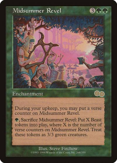 Midsummer Revel USG-268 Urza's Saga Magic card