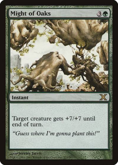 Might of Oaks 10E-277 Tenth Edition Magic card