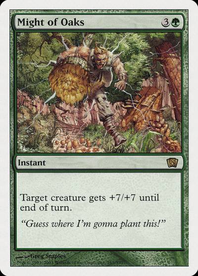 Might of Oaks 8ED-265 Eighth Edition Magic card