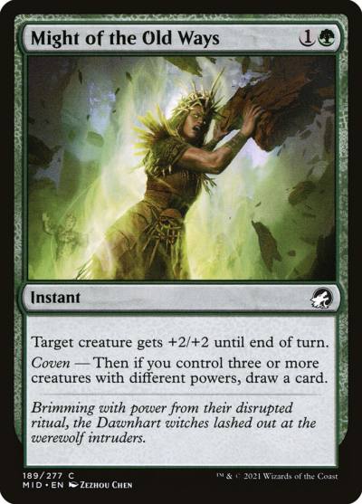 Might of the Old Ways MID-189 Innistrad: Midnight Hunt Magic card
