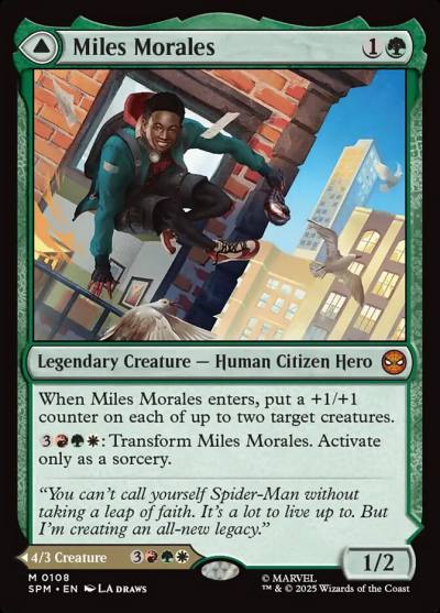 Miles Morales // Ultimate Spider-Man SPM-108 Marvel's Spider-Man Magic card