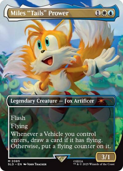 Miles "Tails" Prower 2085 Secret Lair Drop Magic card