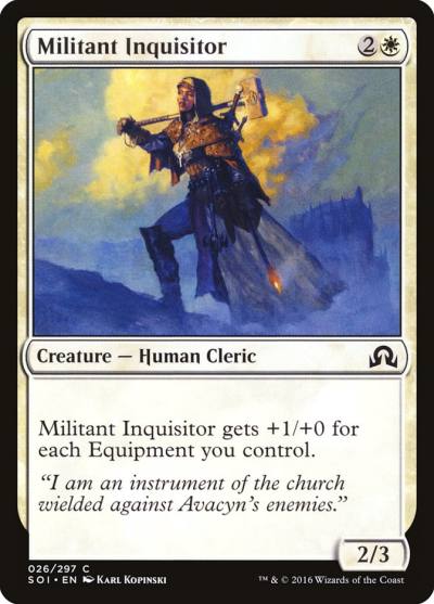 Militant Inquisitor SOI-26 Shadows over Innistrad Magic card