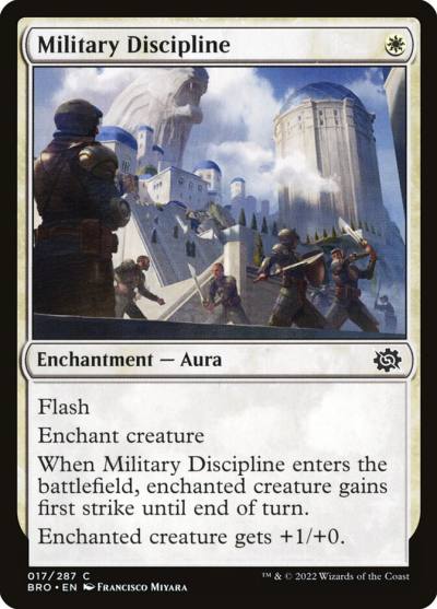 Military Discipline BRO-17 The Brothers' War Magic card