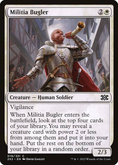 Militia Bugler 2X2-19 Double Masters 2022 Magic card