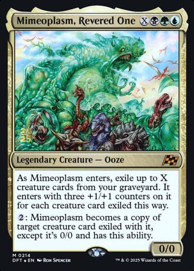 Mimeoplasm, Revered One PDFT-214S Aetherdrift Promos Magic card