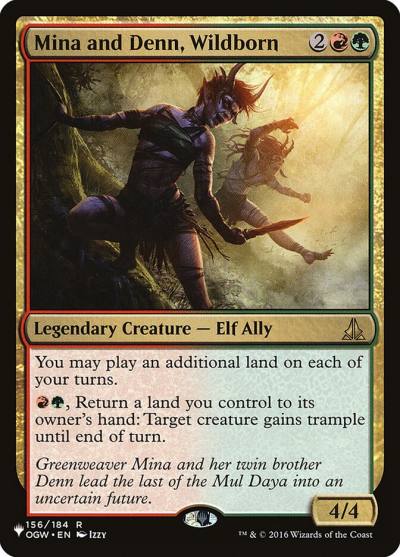 Mina and Denn, Wildborn PLST-OGW-156 The List Magic card