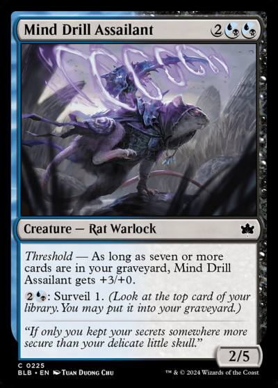 Mind Drill Assailant 225 Bloomburrow Magic card