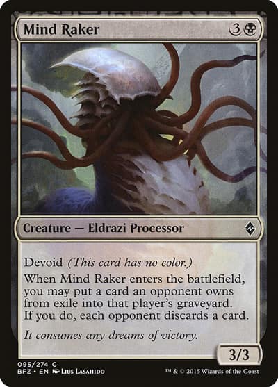 Mind Raker 95 Battle for Zendikar Magic card