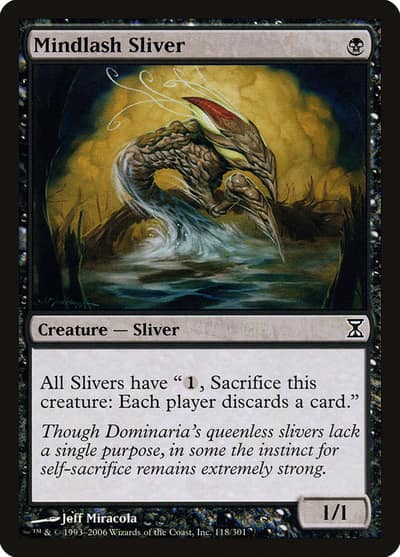 Mindlash Sliver 118 Time Spiral Magic card