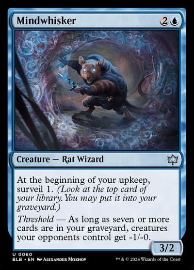 Mindwhisker 60 Bloomburrow Magic card