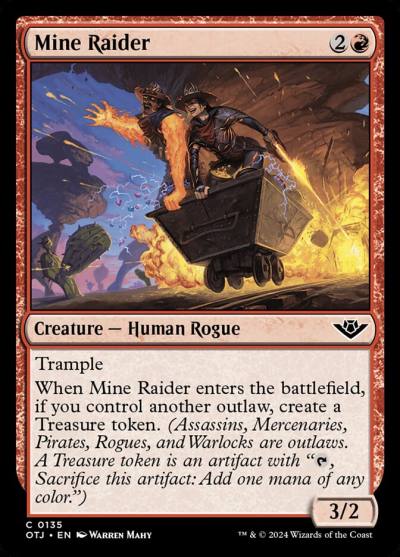 Mine Raider 135 Outlaws of Thunder Junction Magic card