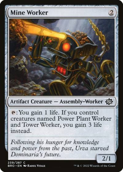 Mine Worker BRO-239 The Brothers' War Magic card