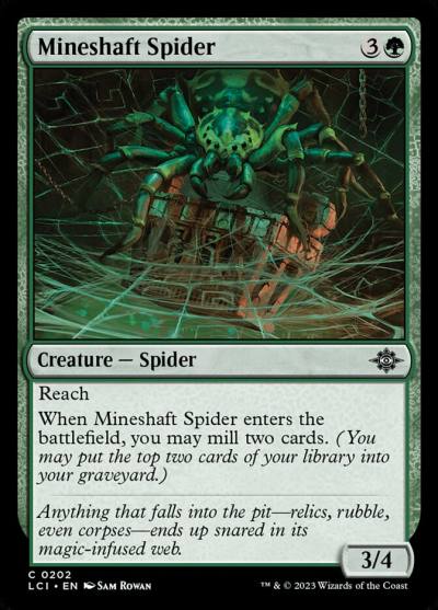 Mineshaft Spider LCI-202 The Lost Caverns of Ixalan Magic card