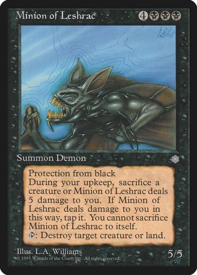 Minion of Leshrac ICE-150 Ice Age Magic card