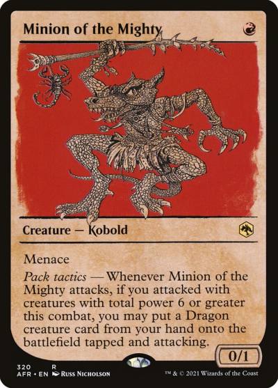 Minion of the Mighty AFR-320 Adventures in the Forgotten Realms Magic card