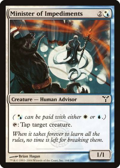 Minister of Impediments DIS-144 Dissension Magic card
