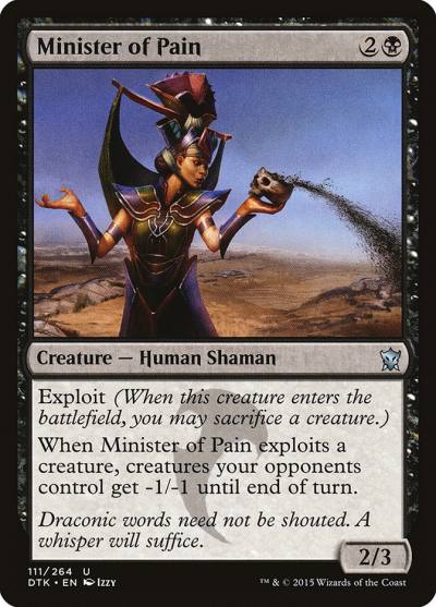 Minister of Pain 111 Dragons of Tarkir Magic card