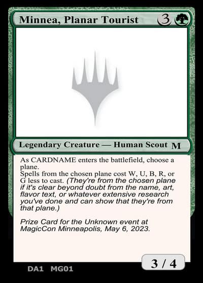 Minnea, Planar Tourist MG01 Unknown Event Magic card