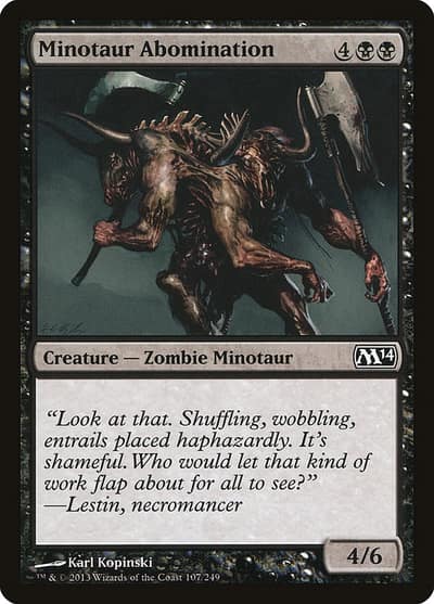 Minotaur Abomination 107 Magic 2014 Magic card