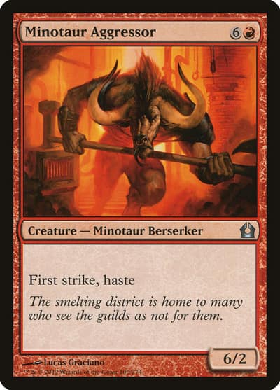 Minotaur Aggressor 100 Return to Ravnica Magic card