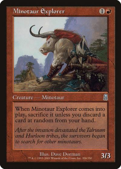 Minotaur Explorer ODY-206 Odyssey Magic card