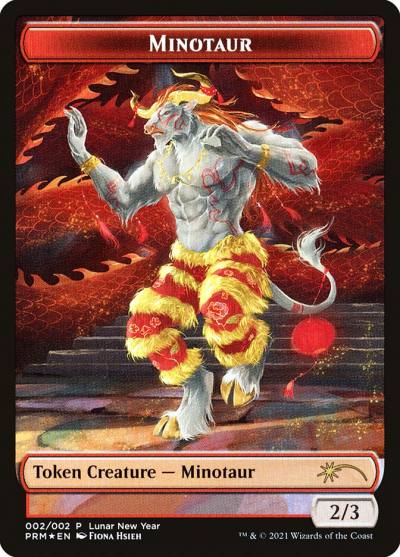 Minotaur PL21-2STAR Year of the Ox 2021 Magic card