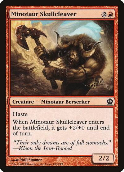Minotaur Skullcleaver THS-130 Theros Magic card