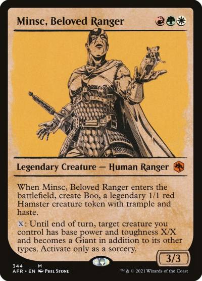 Minsc, Beloved Ranger AFR-344 Adventures in the Forgotten Realms Magic card